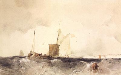 Richard Parkes Bonington At the English Coast (mk22) oil painting image